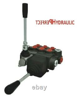 3 Bank Hydraulic Directional Control Valve Joystick 23gpm 40l 3x Double Action