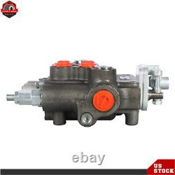 3625PSI 21GPM 2 Spool Hydraulic Directional Control Valve With Joystick For Tractor<br/>  <br/> 3625PSI 21GPM 2 Spool Valve de contrôle directionnel hydraulique avec joystick pour tracteur