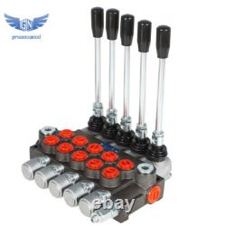 5 tiroirs 13 GPM vanne de commande directionnelle hydraulique 3600 PSI ports SAE