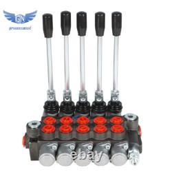 5 tiroirs 13 GPM vanne de commande directionnelle hydraulique 3600 PSI ports SAE