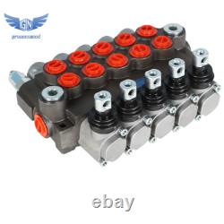 5 tiroirs 13 GPM vanne de commande directionnelle hydraulique 3600 PSI ports SAE