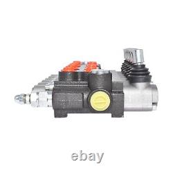 6 Soupape de commande directionnelle hydraulique à 6 bobines 11GPM Vanne de décharge réglable BSPP