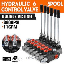 6 Spool Hydraulique Directionnel Soupape De Commande De Vérin À Double Effet Spool