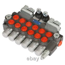6 Vérin hydraulique de rétrocaveuse avec valve de commande directionnelle et 2 joysticks, 11 GPM