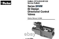 Assemblage de valve de commande directionnelle hydraulique Parker D1VW020HVYCF5 82 A3B2