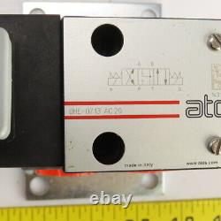 Atos DHE-0713 AC 20 Vanne Directionnelle Hydraulique Double Solénoïde 3 Positions 115V