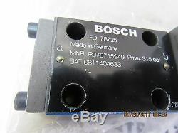 Bosch 0811404633 Hydraulique Proportionnelle Commande Directionnelle Vavle Nouveau