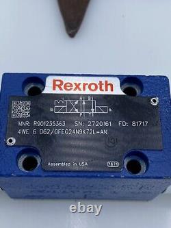 Bosch Rexroth R901235363 Commande Directionnelle Hydraulique Vanne Solénoïde 24vdc Nouveau