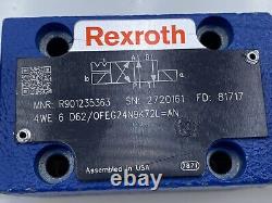 Bosch Rexroth R901235363 Commande Directionnelle Hydraulique Vanne Solénoïde 24vdc Nouveau