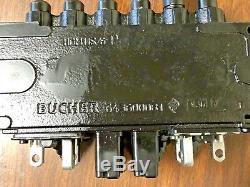 Bucher Hydraulics 6 Spool 45 Lpm Monobloc De Commande Directionnelle Valve Hdm11s / 6 P