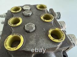 CROSS 4Z0009 Valve de commande hydraulique à 3 tiroirs, distributeur à cliquet avec rappel par ressort