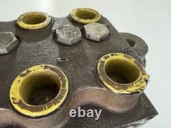 CROSS 4Z0009 Valve de commande hydraulique à 3 tiroirs, distributeur à cliquet avec rappel par ressort