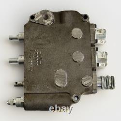 CROSS 4Z0009 Valve de commande hydraulique à 3 tiroirs, distributeur à cliquet avec rappel par ressort