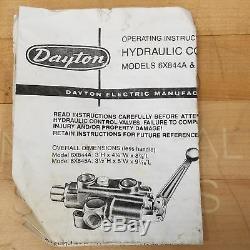 Dayton 6x844a Hydraulique-distributeur, 1/2 Ports, 3000 Psi Nouveau