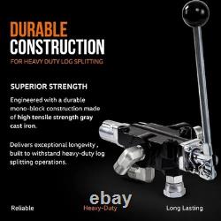 Distributeur hydraulique directionnel durable pour fendeuse de bûches, finition chromée
