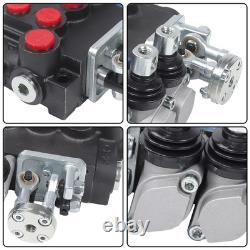 Distributeur hydraulique directionnel pour pelle rétro avec 4 joysticks, 6 tiroirs et un débit de 11 GPM