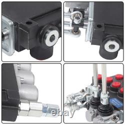 Distributeur hydraulique directionnel pour pelle rétro avec 4 joysticks, 6 tiroirs et un débit de 11 GPM