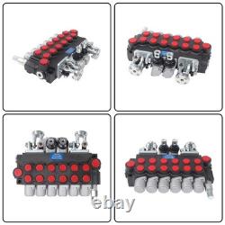 Distributeur hydraulique directionnel pour pelle rétro avec 4 joysticks, 6 tiroirs et un débit de 11 GPM