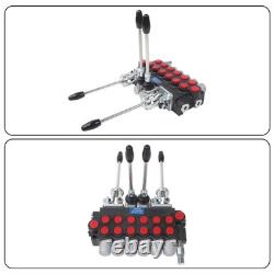 Distributeur hydraulique directionnel pour pelle rétro avec 4 joysticks, 6 tiroirs et un débit de 11 GPM