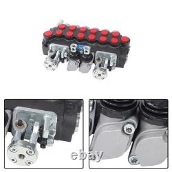 Distributeur hydraulique directionnel pour pelle rétro avec 4 joysticks, 6 tiroirs et un débit de 11 GPM