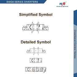 Électrovanne de commande directionnelle hydraulique 4WE6 D03 NG6 taille 6 12 V CC Deutsch