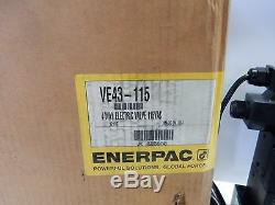 Enerpac Ve43-115 4 Voies Électrique Hydraulique Valve Avec Pendentif Commande Directionnelle