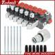 Findmall Valve De Commande Directionnelle Hydraulique 6 Tiroirs 11 Gpm + Bouchon De Conversion