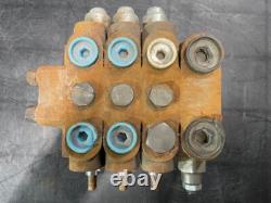 HYFL024 Valve de commande directionnelle hydraulique à 3 tiroirs, double effet, 6 voies