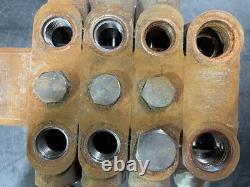 HYFL024 Valve de commande directionnelle hydraulique à 3 tiroirs, double effet, 6 voies