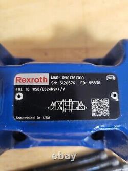 Hydraulique Rexroth R901361300, vanne directionnelle 4 ports 4WE 10 W5X/EG24N9K4/V