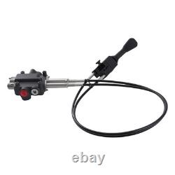 Kit de distributeur hydraulique directionnel P80 à commande à distance par câble, 2 tiroirs, 21 GPM, 25 MPa