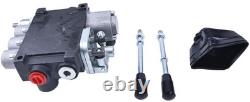 LSSOCH Valve de commande directionnelle hydraulique à 3 tiroirs avec joystick 11 gpm 40 L 3x