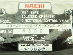 Nachi Ss-g01-c5-fr-e230-e20 Contrôle Directionnel Hydraulique Vanne Solénoïde 230vac