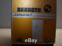 New Rexroth 4wmm10c31 / F Manuel Hydraulique Directionnel Vanne De Régulation