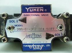 Nice Yuken Dsg-01-3c2-d24-5087 Vanne De Solénoïde Hydraulique Directionnelle