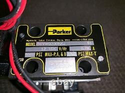 Nouveau D1vw020bnkj Parker Valve Hydraulique De Commande Directionnelle 12 VDC 5000 Psi