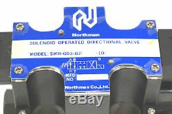 Nouveau Northman Swh-g03-b2-10 Hydraulique Solenoid Valve Directionnelle Swhg03b210