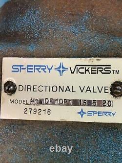 Nouvelle valve directionnelle hydraulique Sperry Vickers Df10p116520 sans boîte