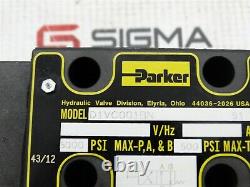Parker D1vc001bn Valve De Commande Directionnelle Hydraulique 5000 Max Psi