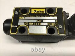 Parker D1vl001cv 91 Valve Hydraulique Directionnelle, Levier, 3 Positions, Ressort Rtn