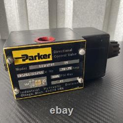Parker D3W1FVY 14 Vanne de commande directionnelle hydraulique, solénoïde 120 Vac, 3000 psi