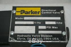 Parker D3w8enyc 14 Electro. 72,75 Ampères Bi-directionnelle Hydraulique Vanne De Régulation Nouveau