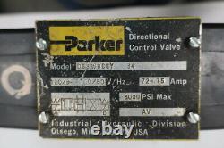 Parker D63w8c6y-34 Valve De Commande Directionnelle Hydraulique 3000psi 120v-ac
