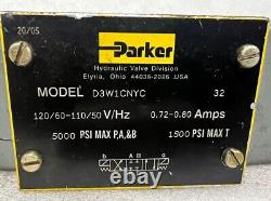 Parker Hannifin Valve de contrôle directionnel hydraulique D3W1CNYC 32. LIVRAISON GRATUITE