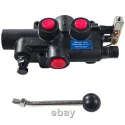 Pour fendeuse de bois, valve directionnelle hydraulique 21 GPM, 3625 PSI avec levier à cran d’arrêt