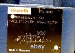 Rexroth 0811404438 / 4wrle 27 Q4-430m-30/g24etkoa1m Valve Directionnelle Hydraulique