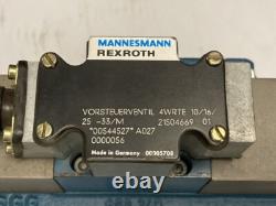 Rexroth, 4WRTE25W500L-31H/6BG24EK31/M, Vanne de Contrôle Directionnel Hydraulique