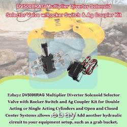 Sélecteur multiplicateur de vanne directionnelle à solénoïde hydraulique DV5008RAG 200 Bar 13GPM