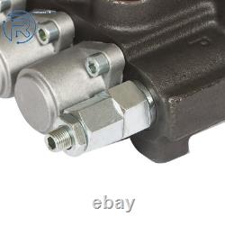 Soupape de commande directionnelle hydraulique 7 tiroirs 11 GPM, 2 joysticks, ports BSPP 40L, neuve
