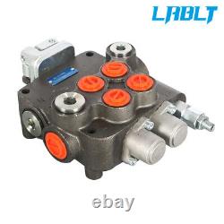 Soupape de commande directionnelle hydraulique LABLT 3625PSI 21GPM SAE 2 Spool avec joystick